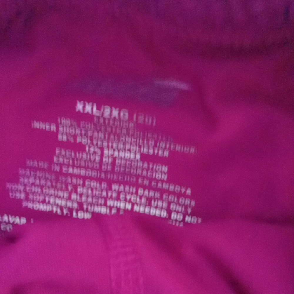 Avia Women's Magenta Athletic Shorts - Picture 3 of 4